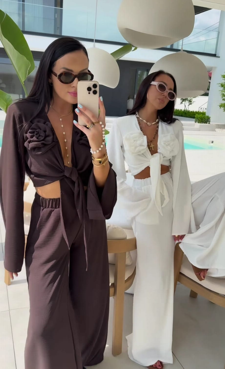 KOMPLET RÓŻA CZEKOLADOWY LAMILLA-www.stylowelove.pl