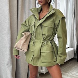 KURTKA KAMIZELKA EMO OLIWKA