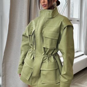 KURTKA KAMIZELKA EMO OLIWKA